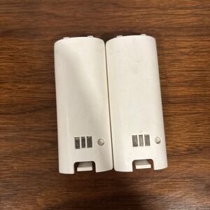 Nintendo Wii Remote Battery Pack Cover White Lot Of 2
